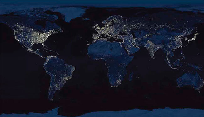 Mapa de contaminacin lumnica